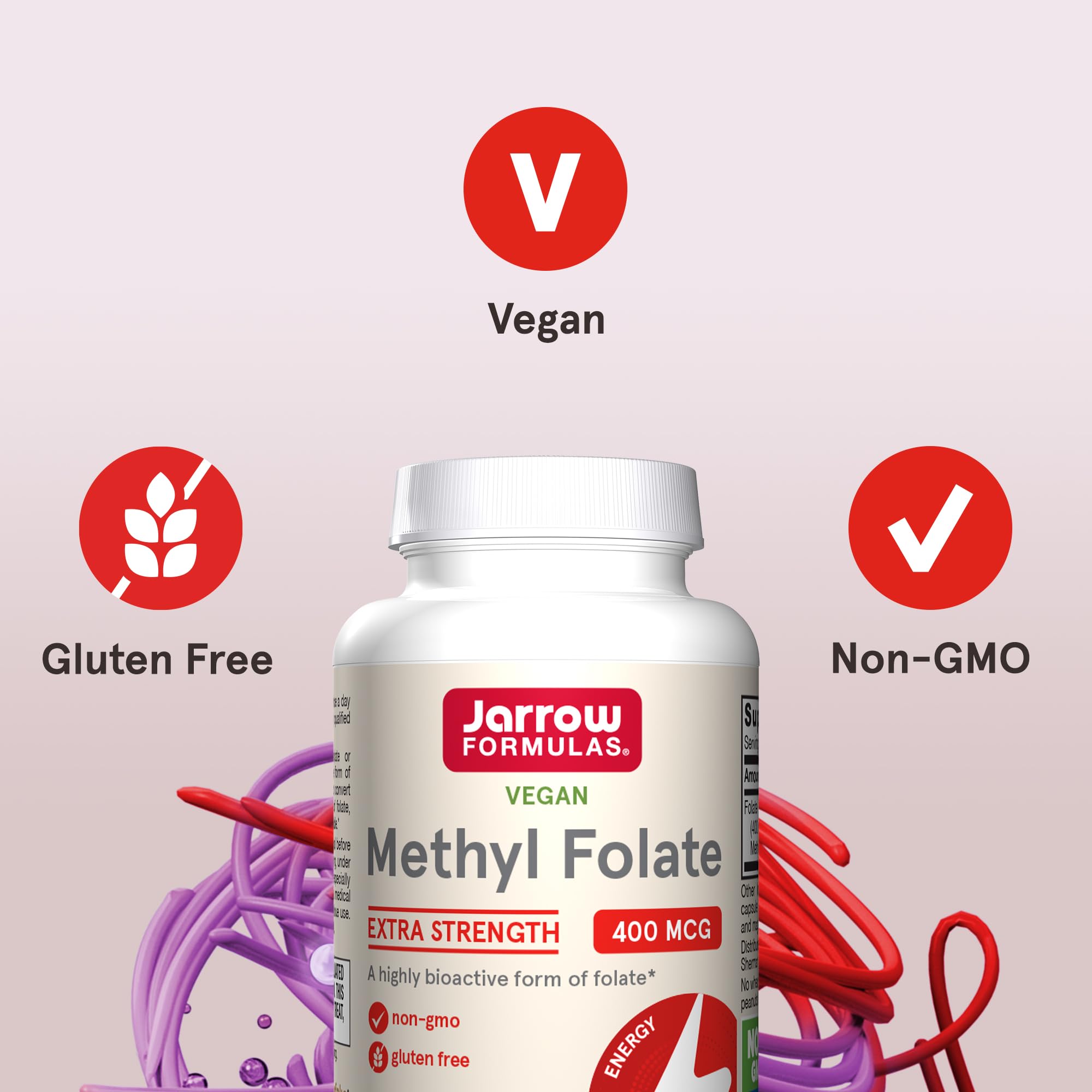 Amazon.com: Jarrow Formulas Extra Strength Methyl Folate 400 mcg